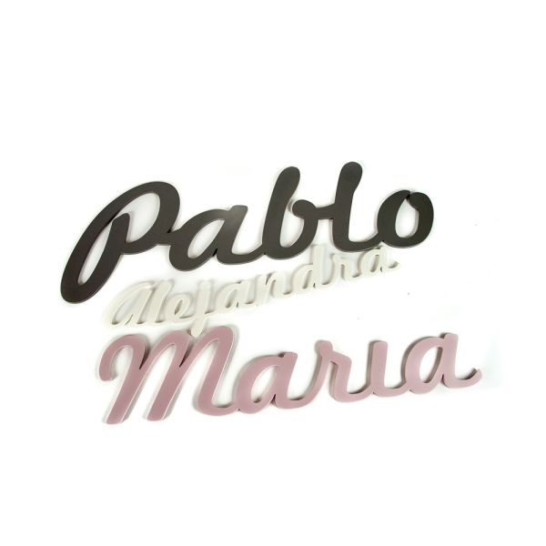 NOMBRE INFANTIL DECORATIVO PERSONALIZADO 30X10