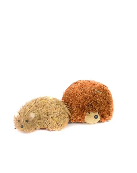 MUÑECO GRANDE ERIZO PAJA MARRON 2