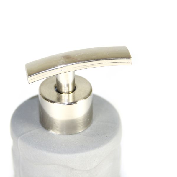 DOSIFICADOR BAÑO CERAMICA ONDAS GRIS PERLA 16X7