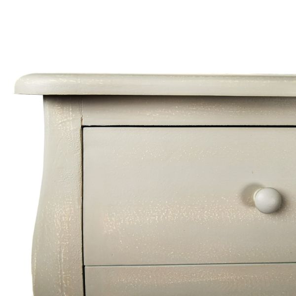 MESILLA CLASSIC MADERA PINO +MDF GRIS PERLA 2 CAJONES