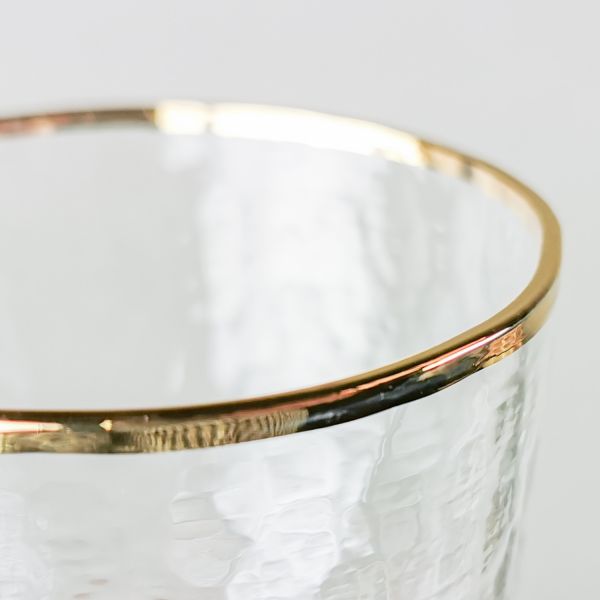 COPA CHAMPAGNE CRISTAL CON BORDES DORADOS