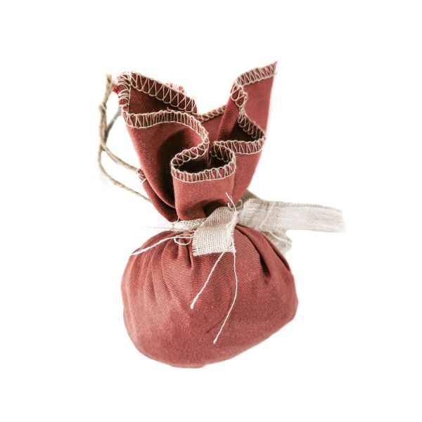 Bola decorativa navidad 7x15x7 bolsita Lino rosa nude