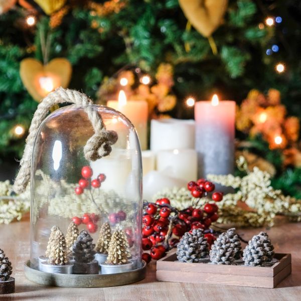 Vela decorativa para crear ambientes cálidos