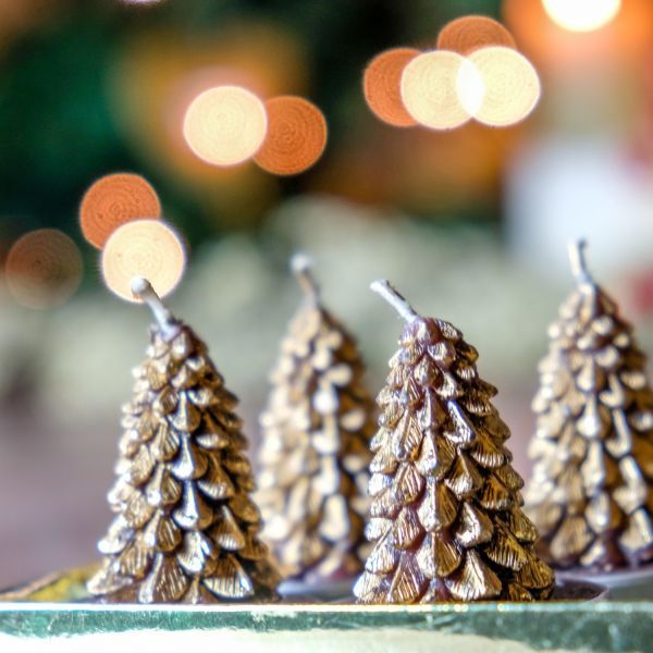 Vela decorativa para crear ambientes cálidos