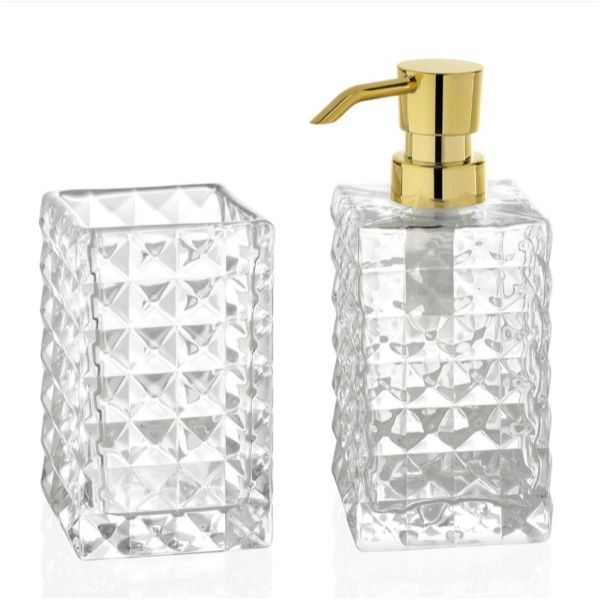 PORTACEPILLOS VIDRIO DIAMOND 7X7X16