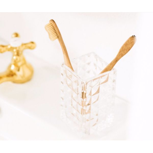 PORTACEPILLOS VIDRIO DIAMOND 7X7X16