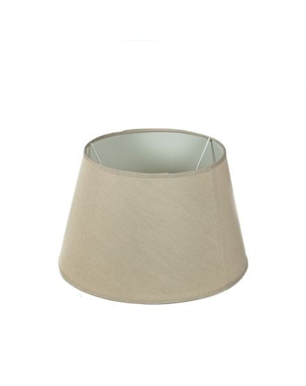 PANTALLA REDONDA CAIDA SUAVE LINO C:TOPO 35X25X22 2