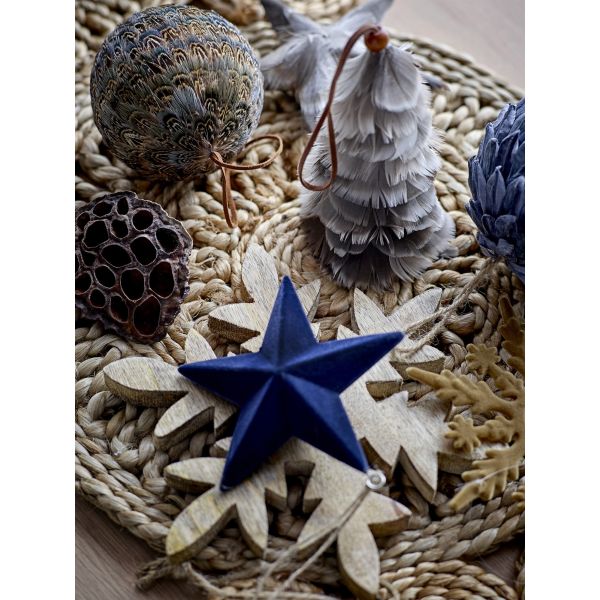 ORNAMENTO MULTI COLOR PLUMA SET 2. DIAMETRO 8X14