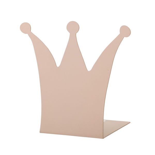 SUJETA LIBROS CORONA ROSA METAL 14.5X11X14