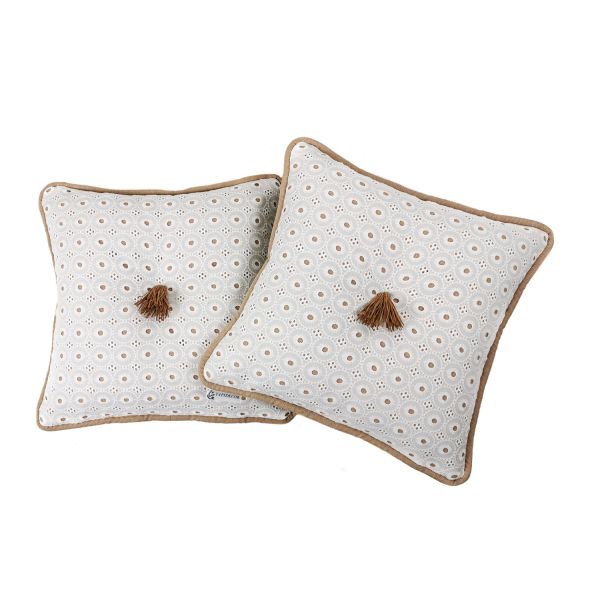 Pack Funda Nórdica Beige + 2 Fundas Almohada + Sábana Bajera + 6 Cojines decorativos + Plaid Manta pie cama | Liberty Camel