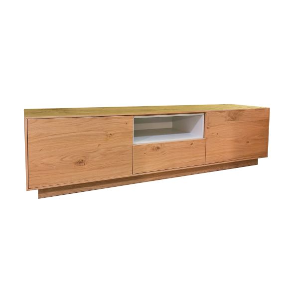 COMODA BAJA MADERA GRIS TOPO 12 CAJONES 150X55X60