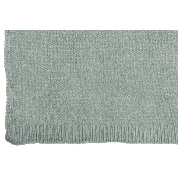 PLAID TEJIDO SUAVE ACRILICO VERDE MENTA 130X170X1