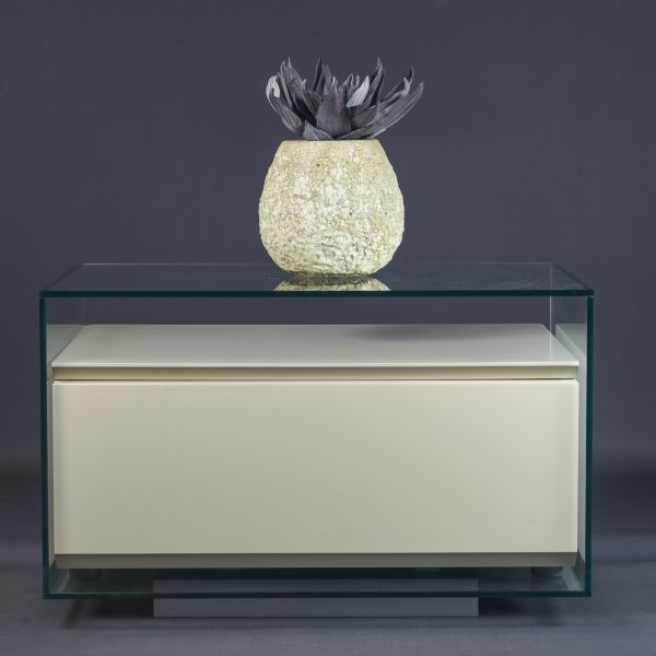 CAJA CRISTAL PARA MESITA UN CAJON 65X42X40