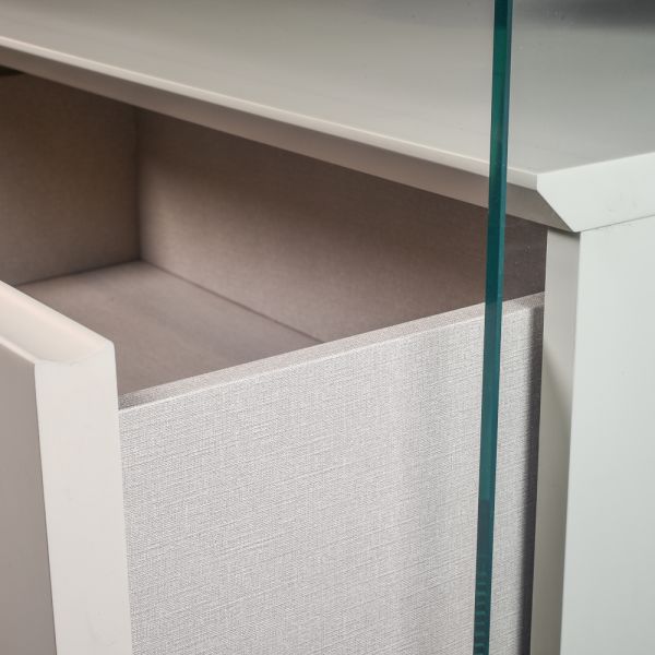 CAJA CRISTAL PARA MESITA UN CAJON 65X42X40