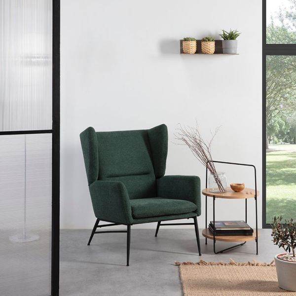 MESA CENTRO TESSA ROBLE PIE NEGRO 45X45X68 CM