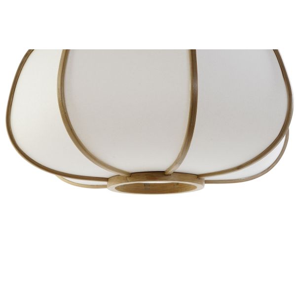 LAMPARA TECHO BAMBU POLIESTER 34X34X21 NATURAL