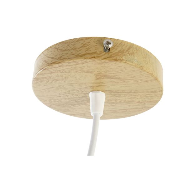 LAMPARA TECHO BAMBU POLIESTER 34X34X21 NATURAL