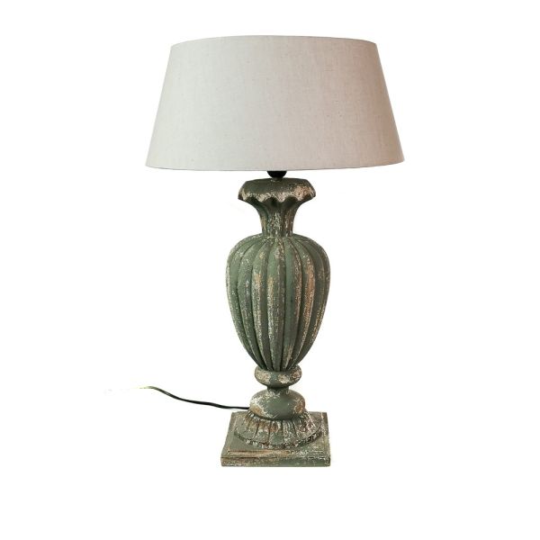 LAMPARA GALLONES BOLA BASE CUA ESTUCADA GRIS 18X52