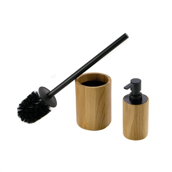 ESCOBILLA ROBLE/INOX NEGRO 10X39