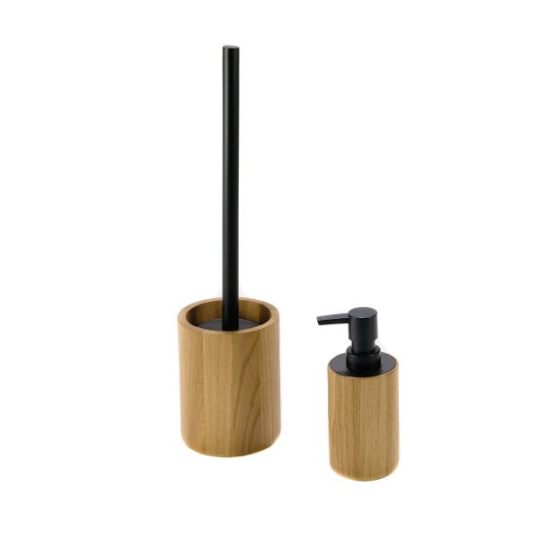 DISPENSADOR ROBLE INOX NEGRO 7X16.5