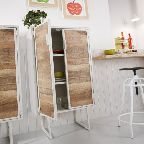 LAMPARA APLIQUE METALICO BLANCO 14X26