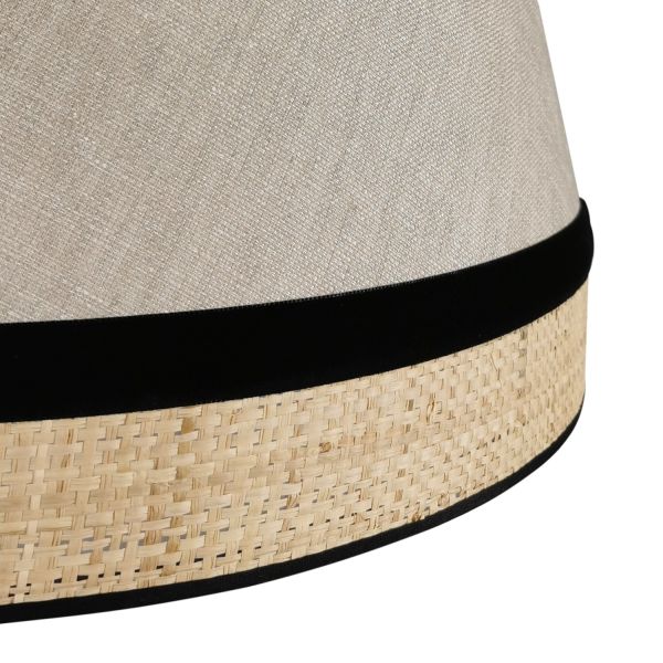 LAMAPARA TECHO COLGANTE 463 50CM URANO PERLA INST.10MM NE. CABLENEGRO 50X26