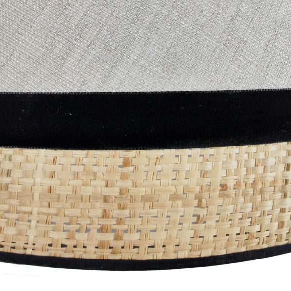 LAMAPARA TECHO COLGANTE 463 50CM URANO PERLA INST.10MM NE. CABLENEGRO 50X26