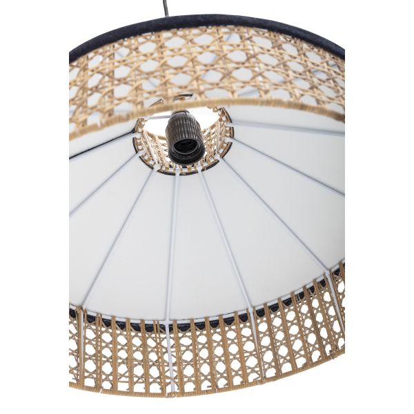 LAMPARA TECHO COLGANTE AZUL ALGODON