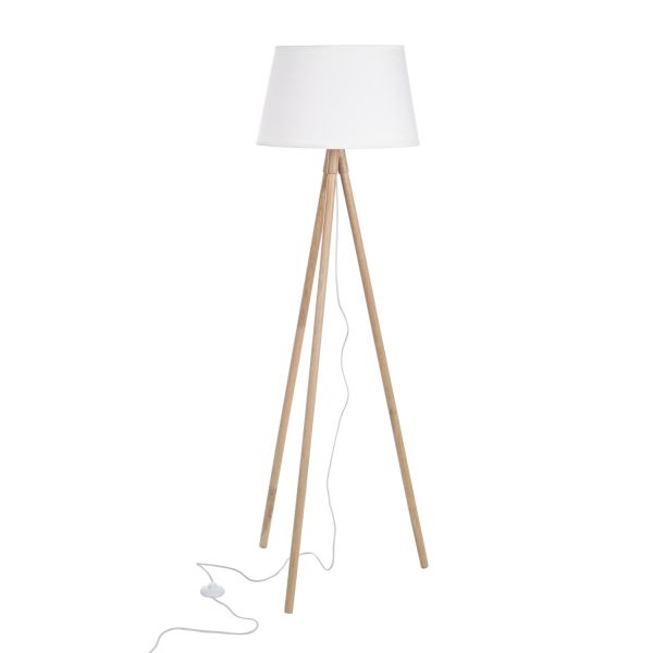 LAMPARA PIE ROBLE PANT BLANCO ALTO 152