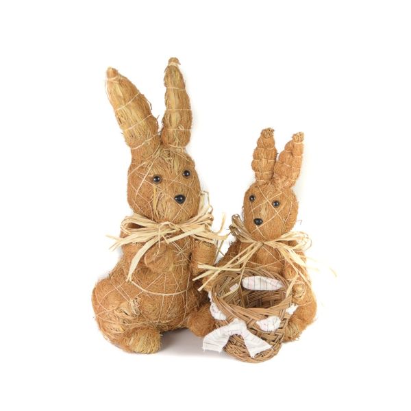 CONEJO DE PAJA SENTADO 