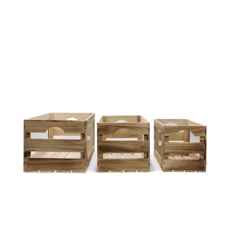 Caja de madera decorativa Slim 40x30x7
