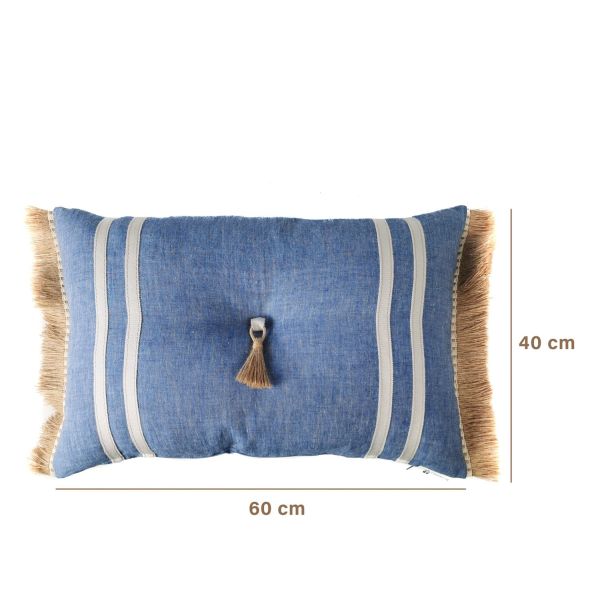Cojín artesanal con relleno premium para cama y sofá en alta decoración elegante
