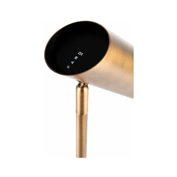 LAMPARA SOBREM. ACERO C_BRONCE DIRIGIBLE 15X22X46