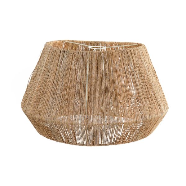 PANTALLA JUTE METAL NATURAL 50X50X29 CM