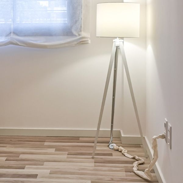 Cubre Cables decorativo tela arrugada 1,8 mtrs. para Lámparas, Televisión TV, Ordenador