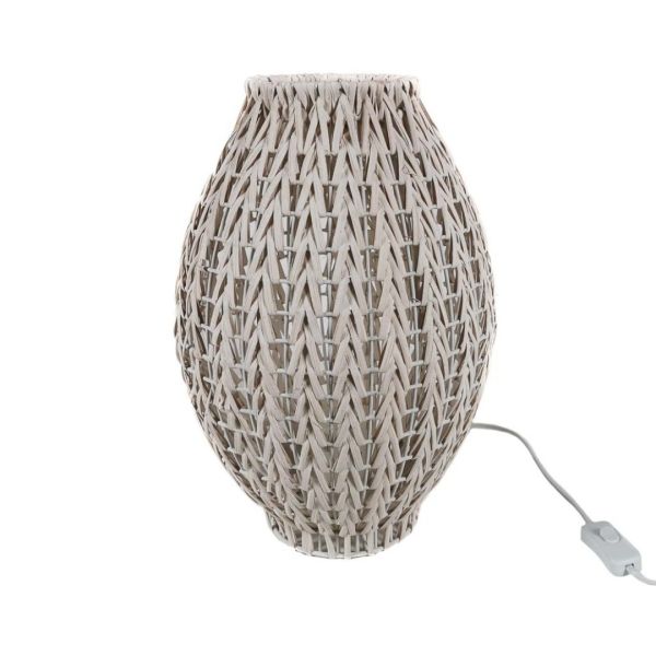 LAMPARA TECHO ALTLAS RATTAN BLANCO