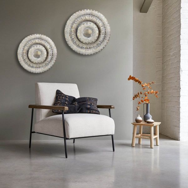 LAMPARA PARED JALIN REDONDA METAL REDONDA 36X36X11.5