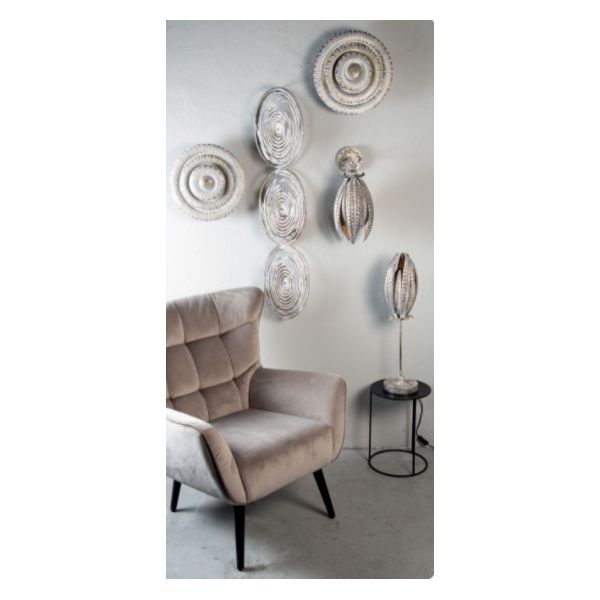 LAMPARA PARED JALIN REDONDA METAL REDONDA 36X36X11.5