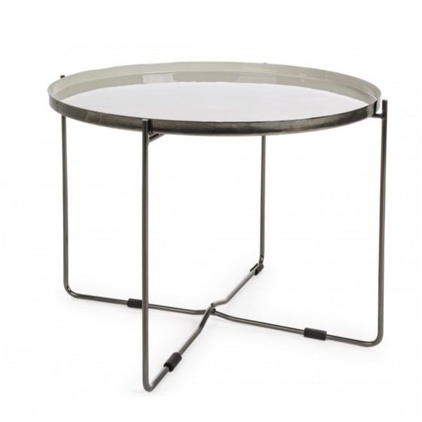 MESA AUX AMINA D61 BASE Y TABLERO HIERRO DESMONT.