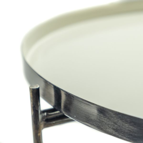 MESA AUX AMINA D61 BASE Y TABLERO HIERRO DESMONT.