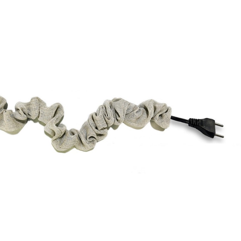 Cubre Cables decorativo tela arrugada 1,8 mtrs. para Lámparas, Televisión TV, Ordenador