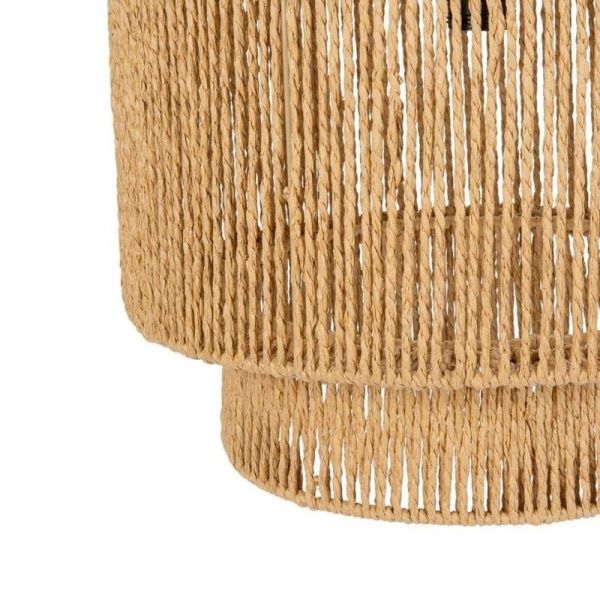 LÁMPARA TECHO CUERDA PAPEL 40X40 CM