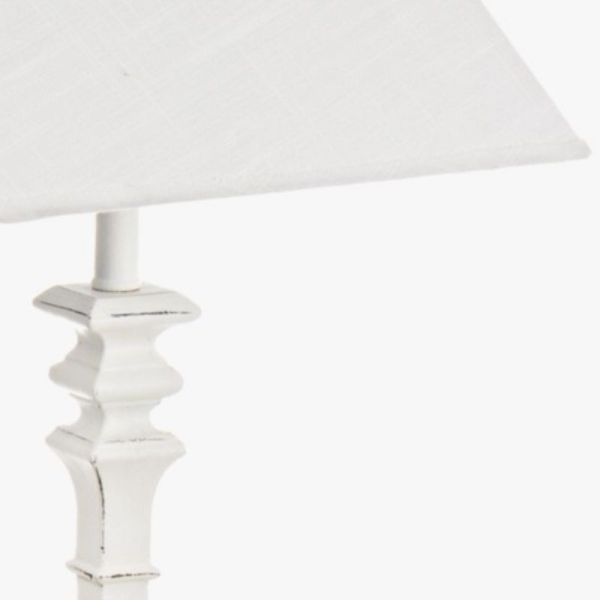 LÁMPARA SOBREMESA AJACCIO MAD BLANCO 12X12X52