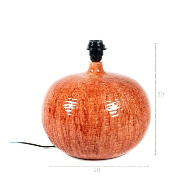 LAMPARA CERAMICA BOLA CORAL BOLA 28X28X30