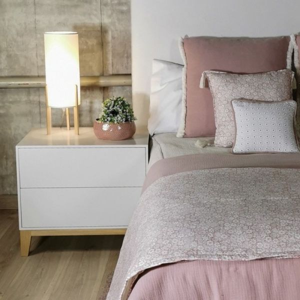 LAMPARA SOBREMESA MADERA NATURAL 17.5X17.5X50