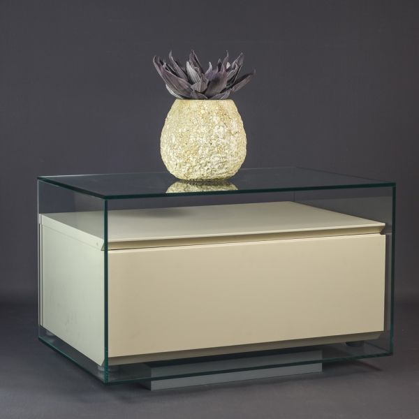 CAJA CRISTAL PARA MESITA UN CAJON 65X42X40