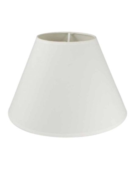Pantalla lámpara mesa cónica 45x45x28 (Sup. 19) blanca
