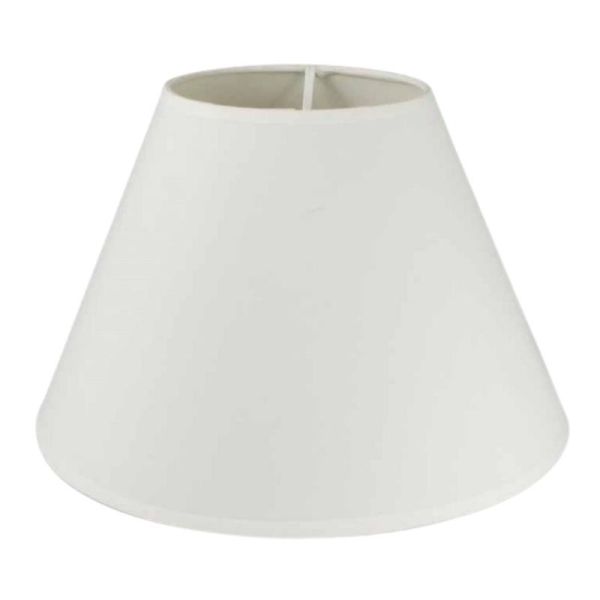 Pantalla lámpara mesa cónica 45x45x28 (Sup. 19) blanca