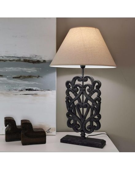 Pantalla lámpara mesa cónica 45x45x28 (Sup. 19) blanca 2