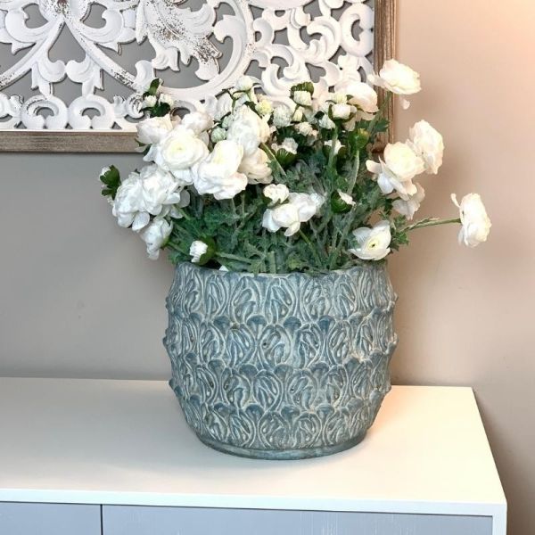 Macetero decorativo para interior y exterior en alta decoración elegante